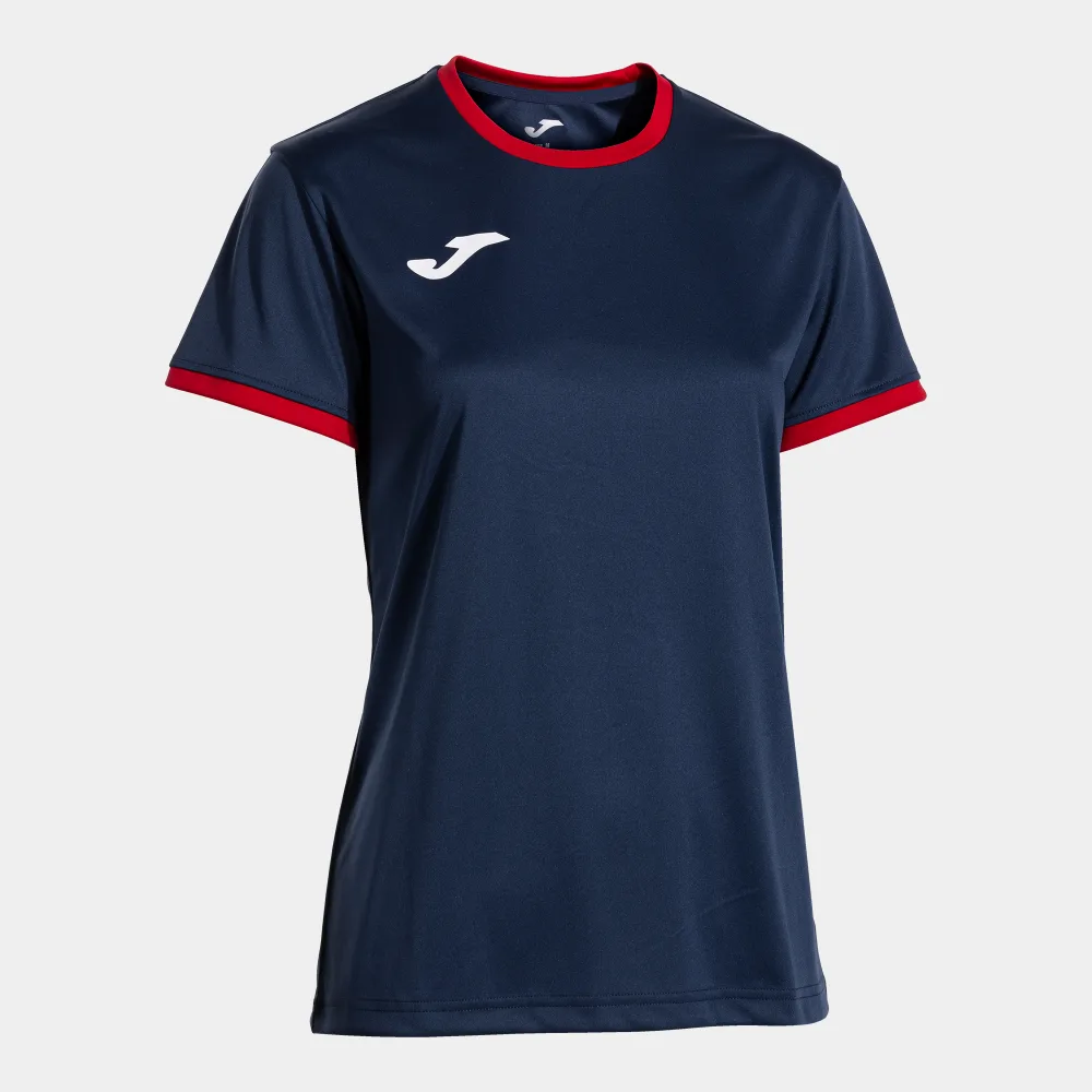 COMBI PREMIUM SHIRT WOMEN — MARINEBLAU-ROT