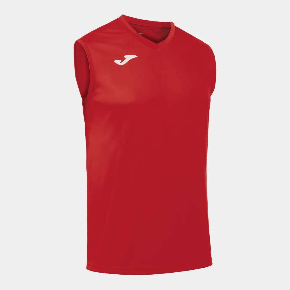 FUNKTIONSSHIRT COMBI OHNE ÄRMEL — ROT