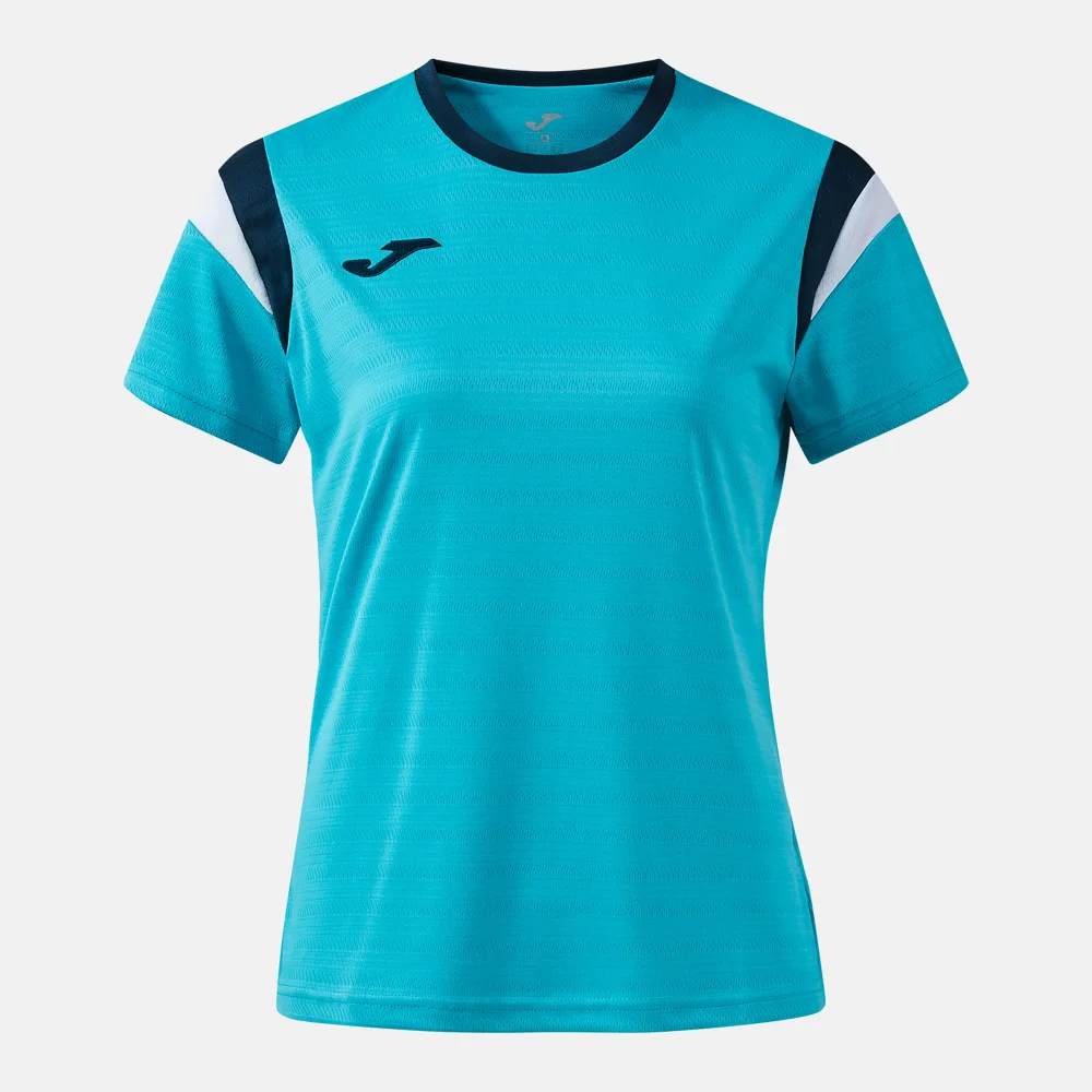 TERRA DANUBIO SHIRT WOMEN — FLUORTÜRKIS-MARINEBLAU