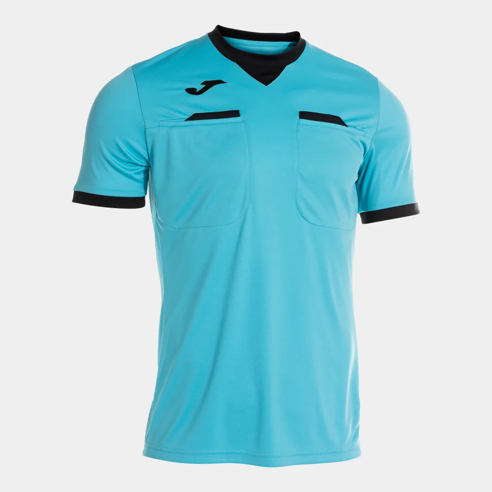 REFEREE SHIRT — TÜRKIS FLUOR -SCHWARZ