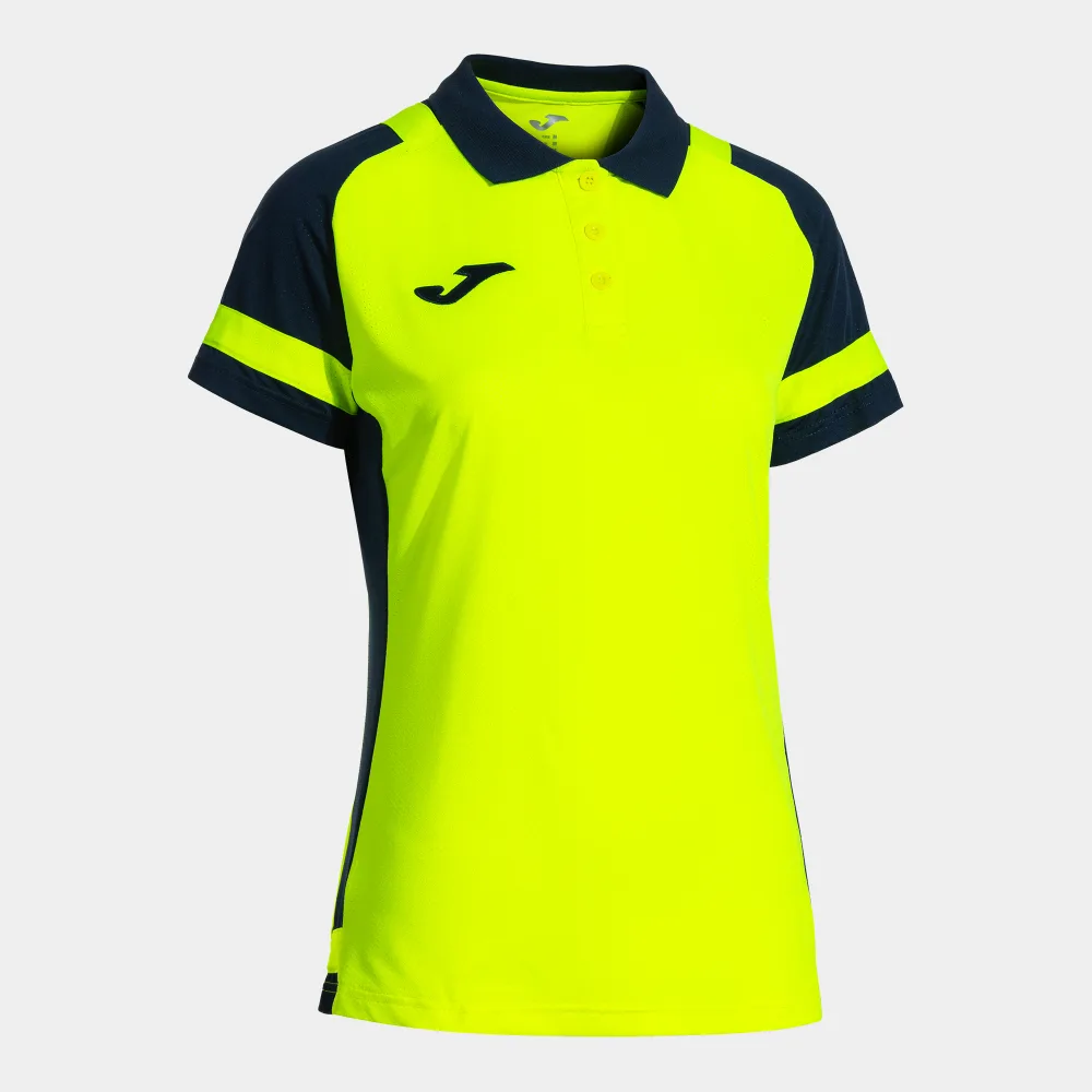 LIDER POLO WOMEN — FLUORGELB-MARINEBLAU