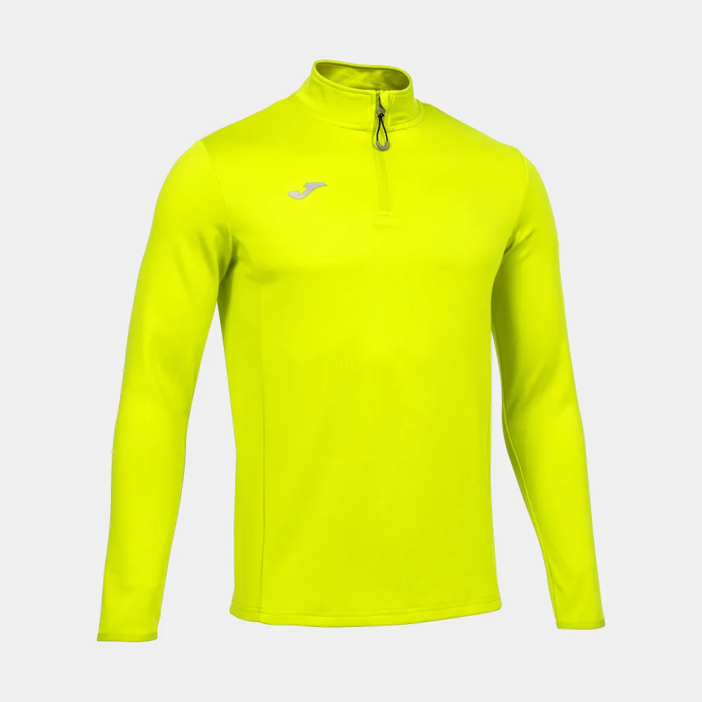 COMBI RUNNING SWEATSHIRT — FLUORGELB