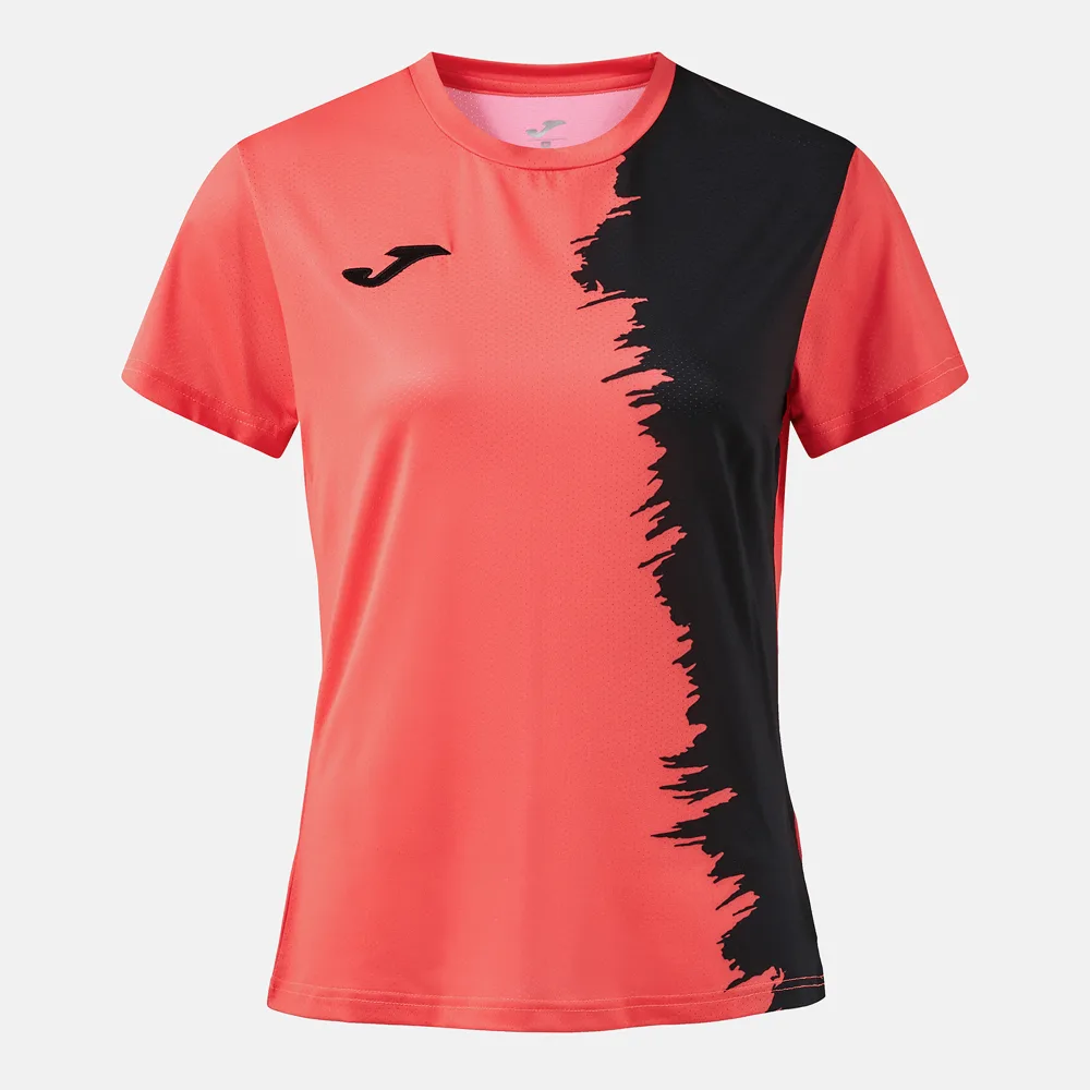 PICASHO SHIRT WOMEN — FLUORCORAL-SCHWARZ