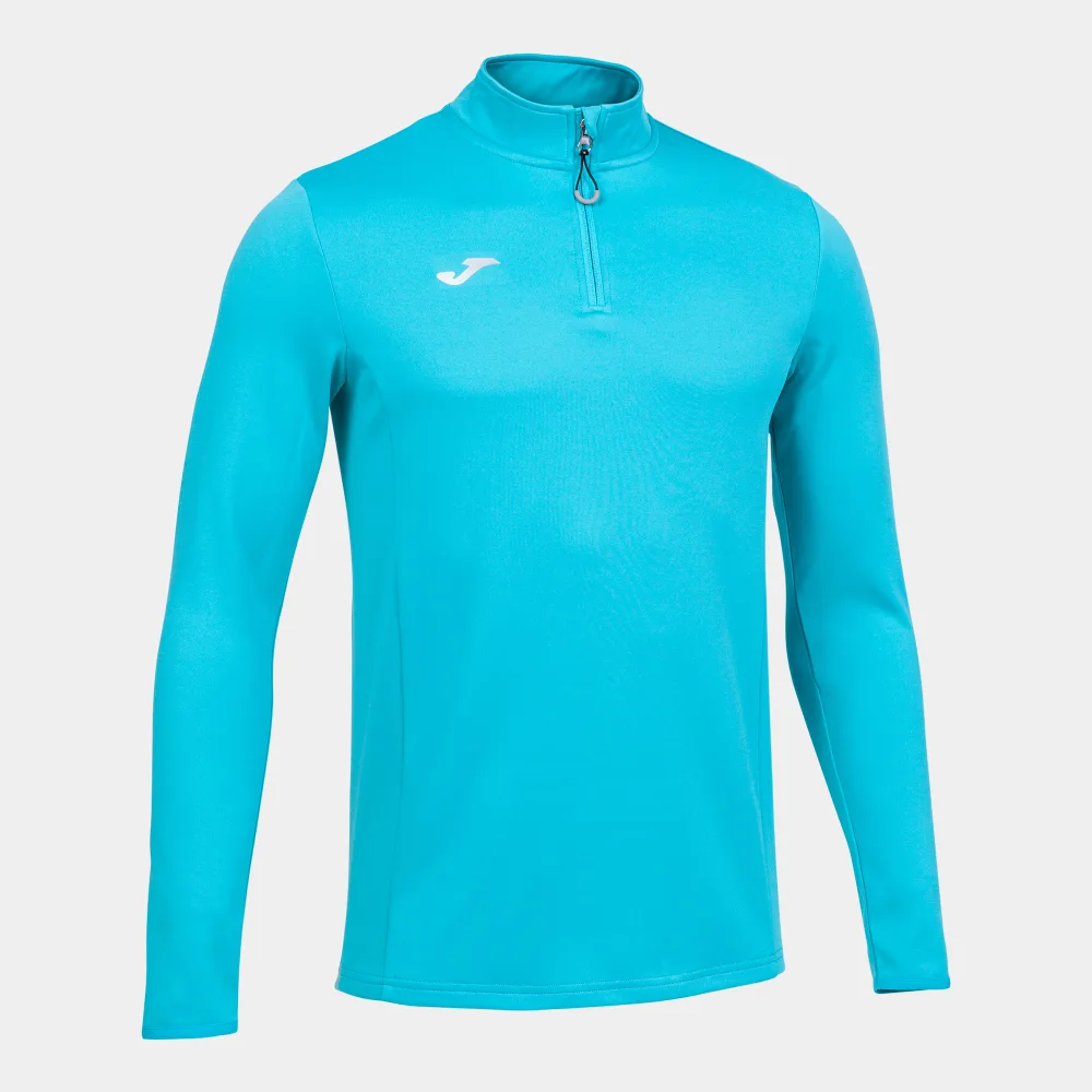 COMBI RUNNING SWEATSHIRT — TÜRKIS FLUOR