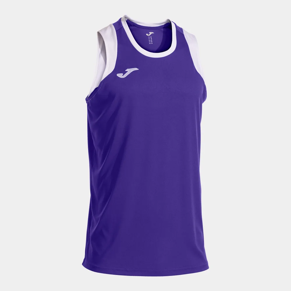 CANCHA SLEEVELESS SHIRT — LILA-WEISS