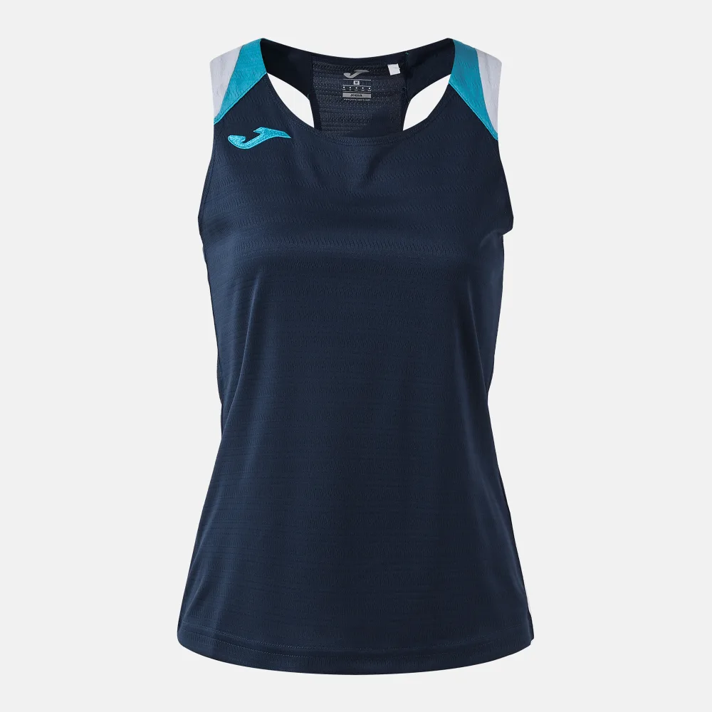 TERRA DANUBIO SLEEVELESS — MARINEBLAU-FLUORTÜRKIS