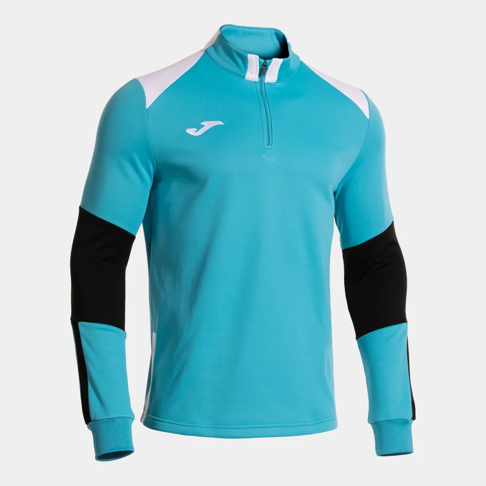 DANUBIO SWEATSHIRT — TÜRKIS FLUOR -SCHWARZ