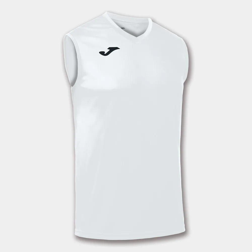 FUNKTIONSSHIRT COMBI OHNE ÄRMEL — WEISS