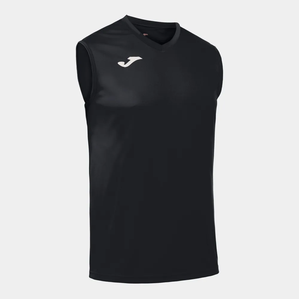 FUNKTIONSSHIRT COMBI OHNE ÄRMEL — SCHWARZ