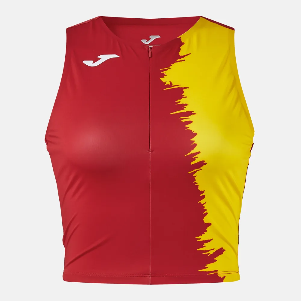 PICASHO TOP — ROT-GELB