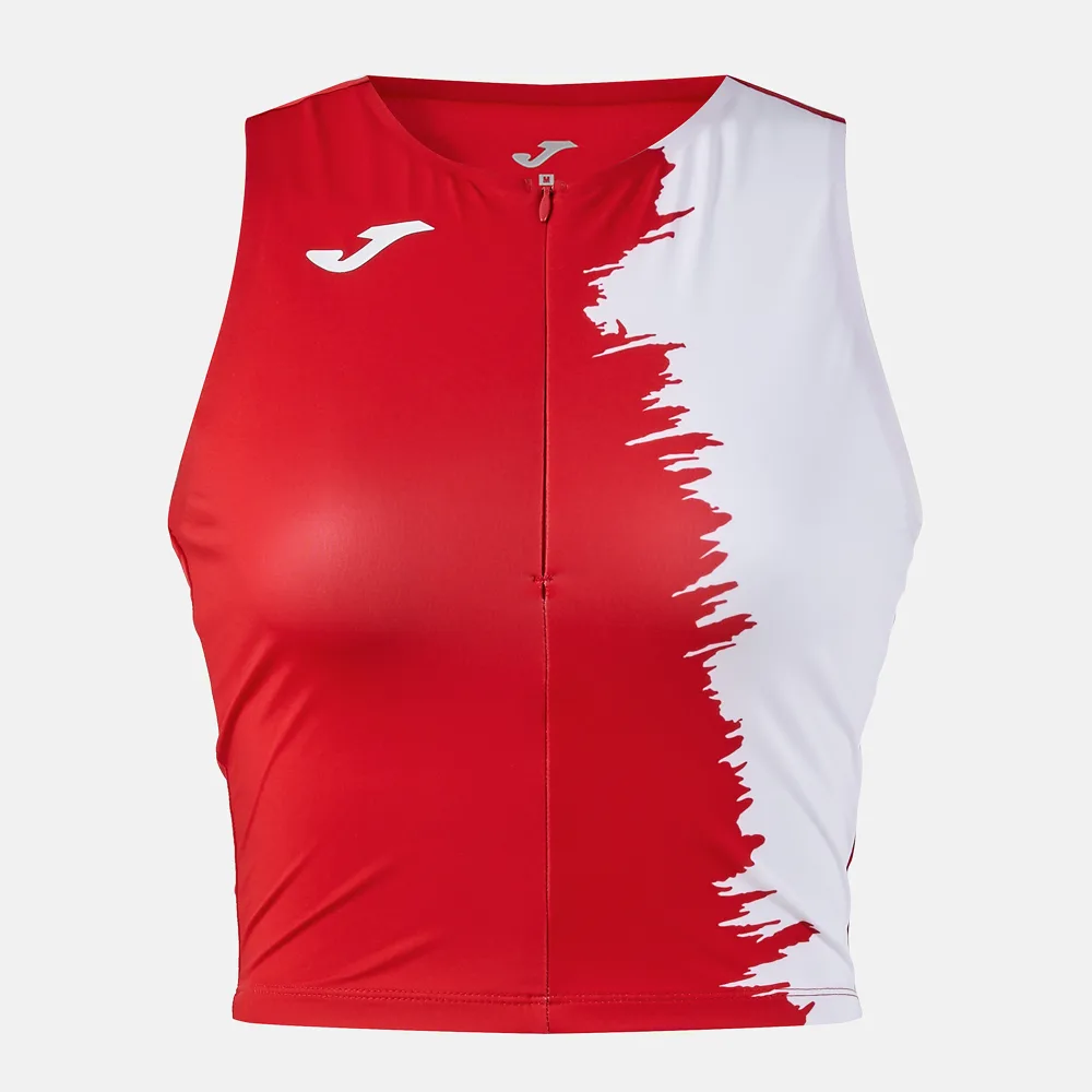 PICASHO TOP — ROT-WEISS