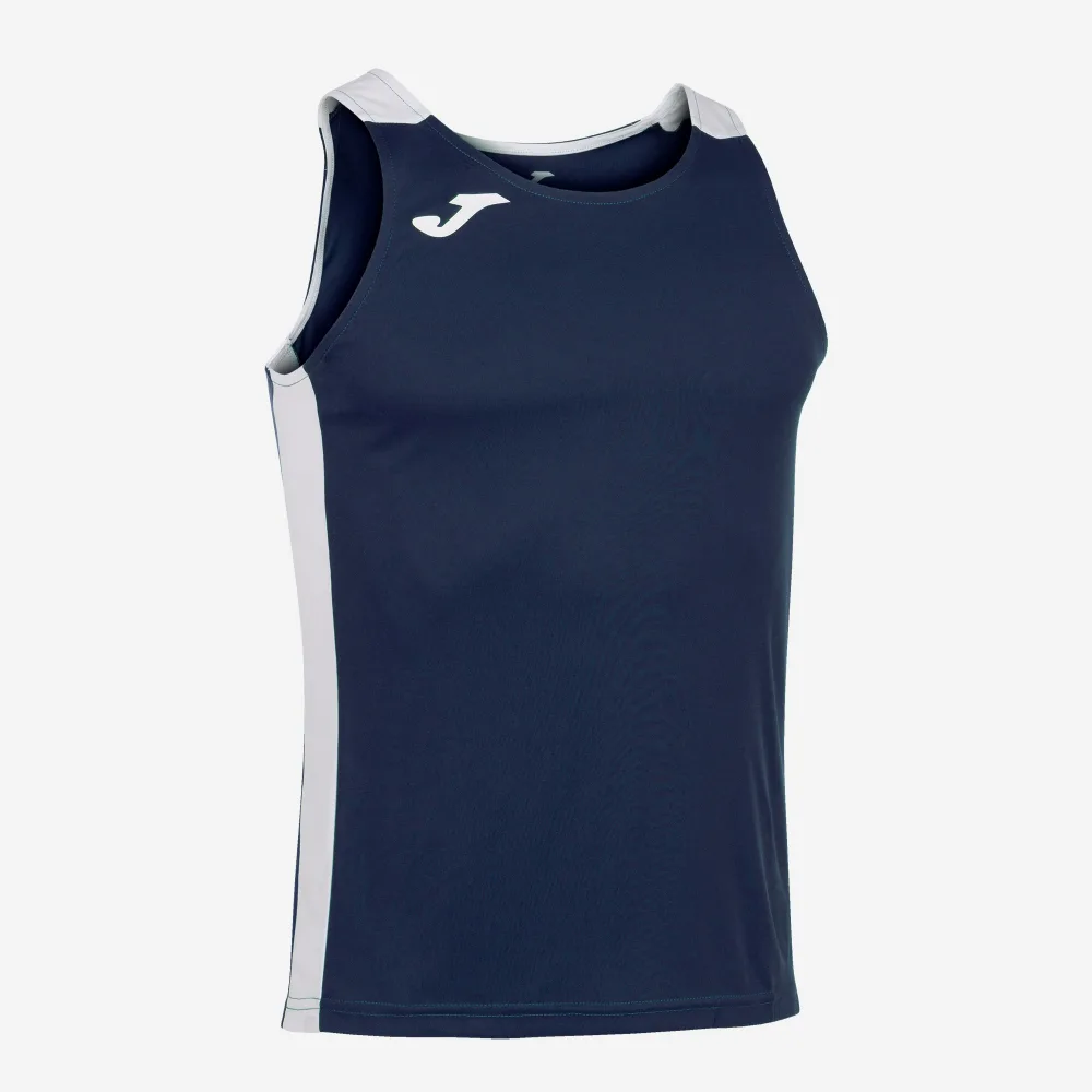 RECORD II SLEEVELESS — MARINEBLAU-WEISS
