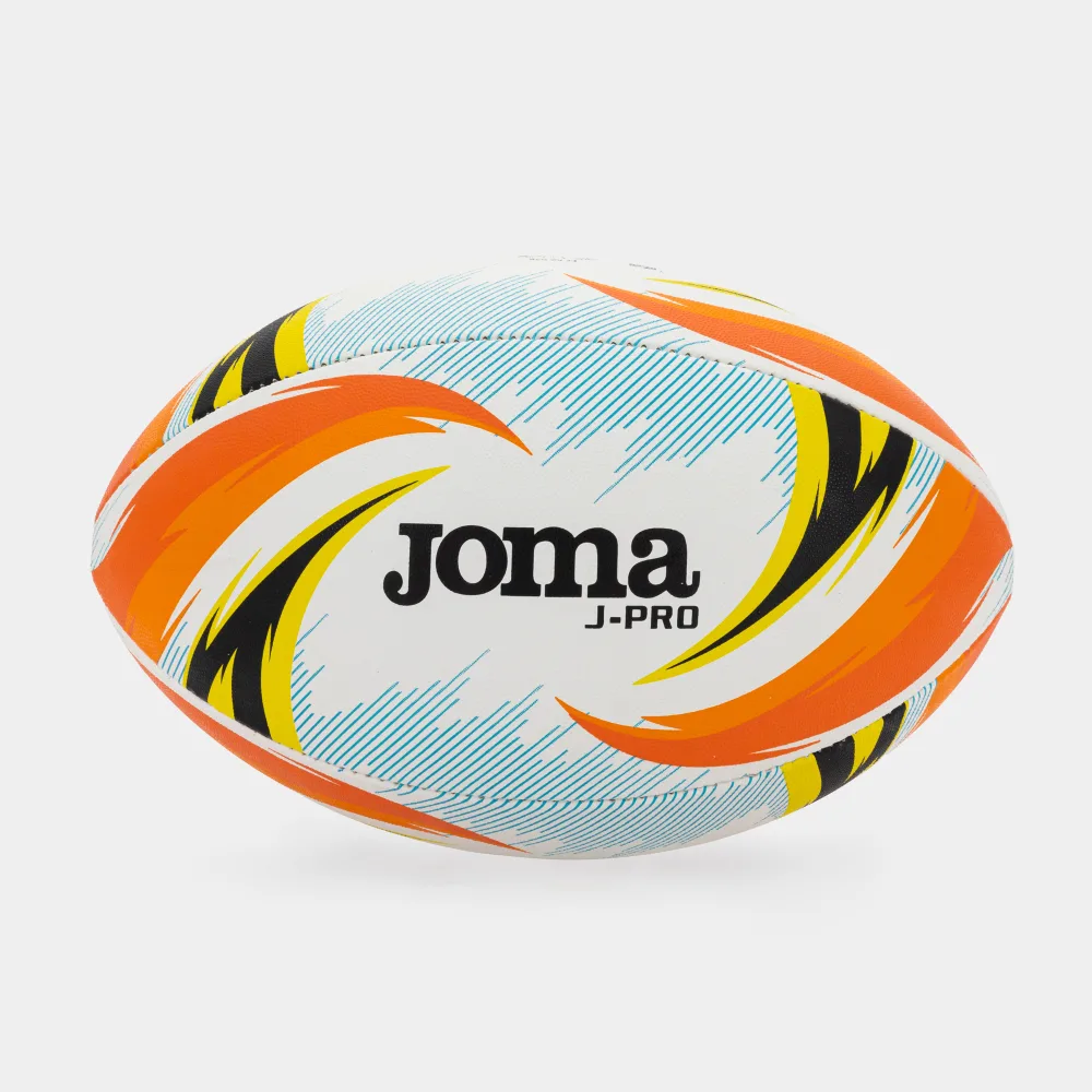 J-PRO RUGBY BALL — WEISS-ORANGE