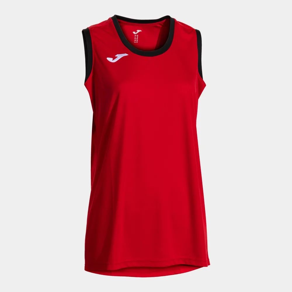 CANCHA SLEEVELESS WOMEN — ROT-SCHWARZ