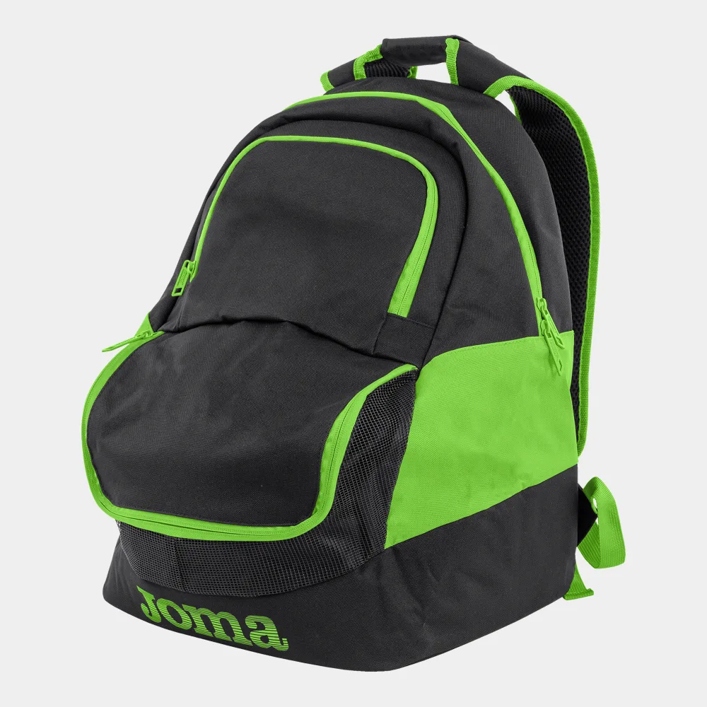 RUCKSACK DIAMOND II — SCHWARZ-FLUORGRÜN