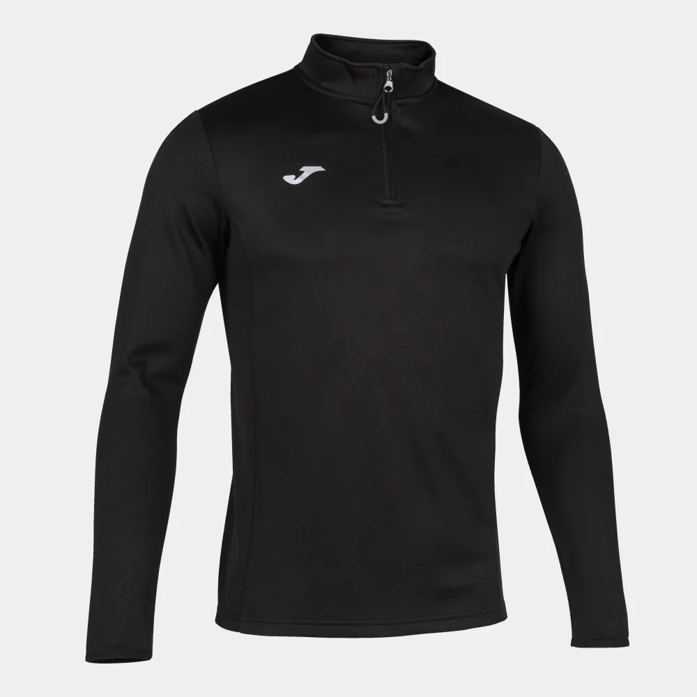 COMBI RUNNING SWEATSHIRT — SCHWARZ