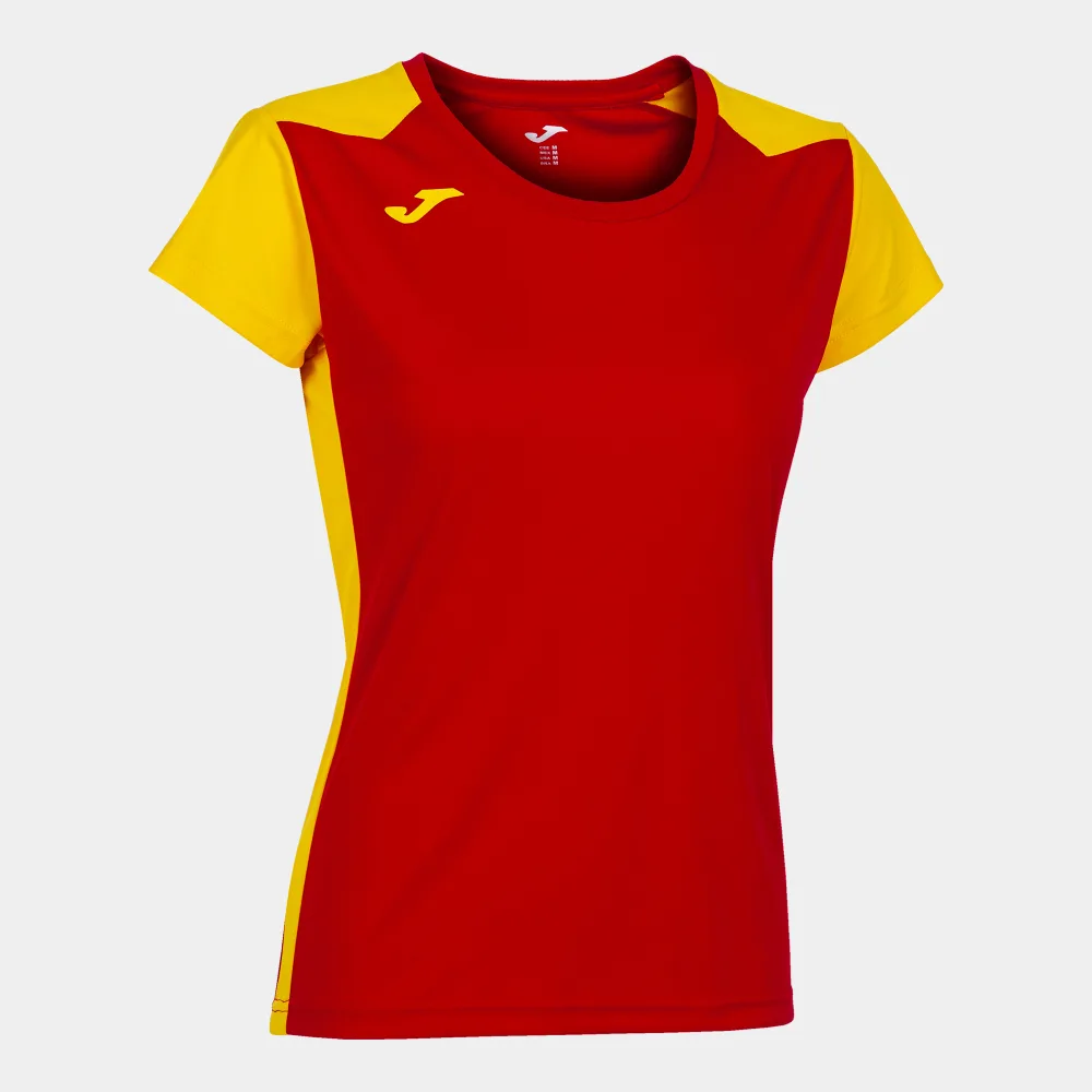 RECORD II SHIRT WOMEN — ROT-GELB