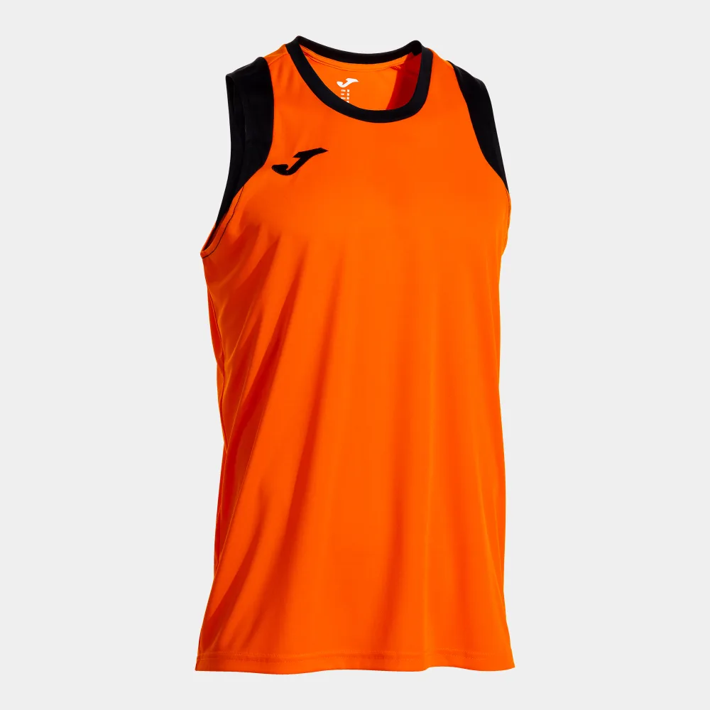 CANCHA SLEEVELESS SHIRT — ORANGE-SCHWARZ