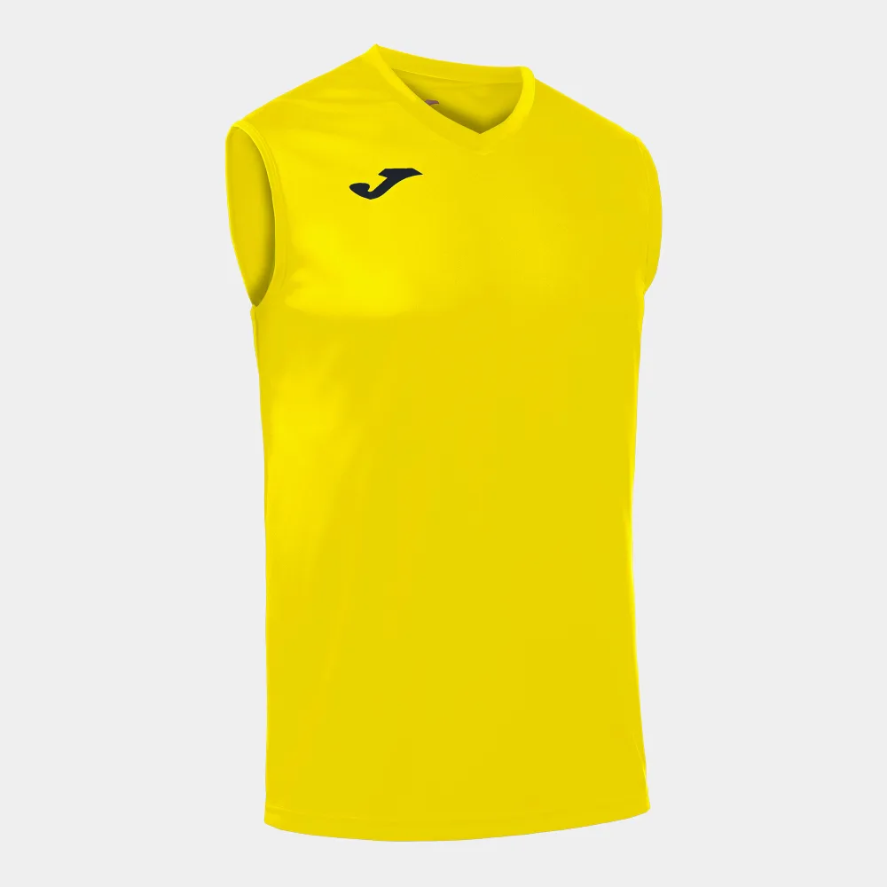 FUNKTIONSSHIRT COMBI OHNE ÄRMEL — GELB