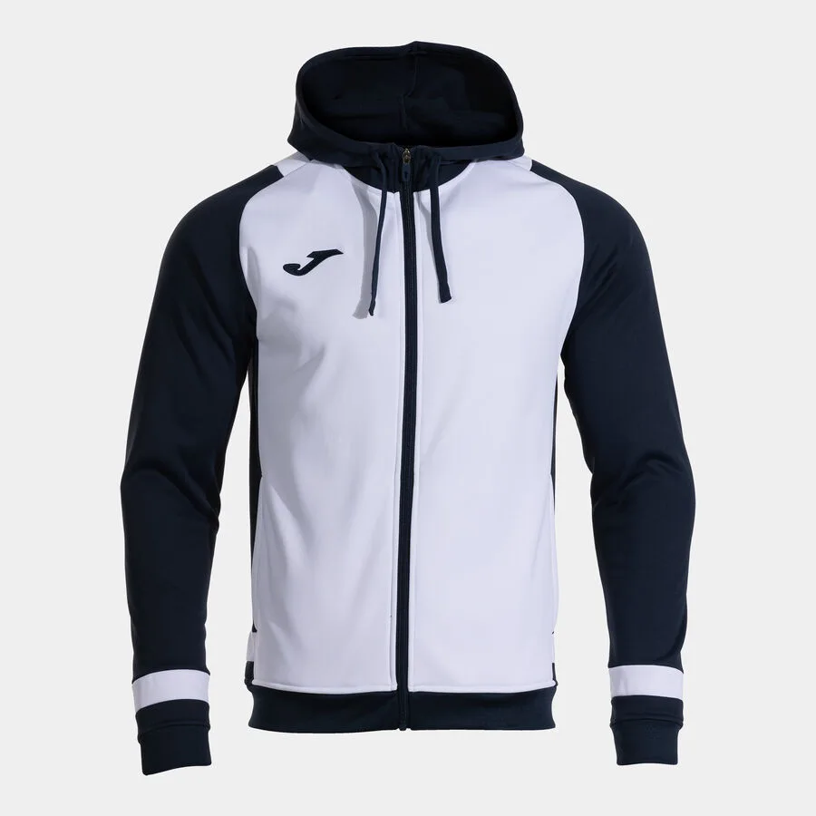 LIDER KAPUZENJACKE — WEISS-MARINEBLAU